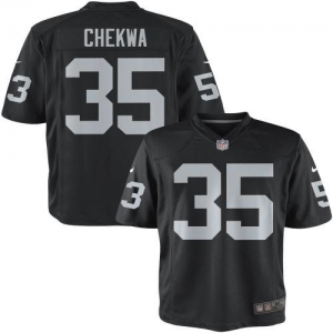 Nike Youth Oakland Raiders Chimdi Chekwa Team Color Game Jersey