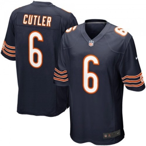 Nike Jay Cutler Chicago Bears Game Jersey - Navy Blue