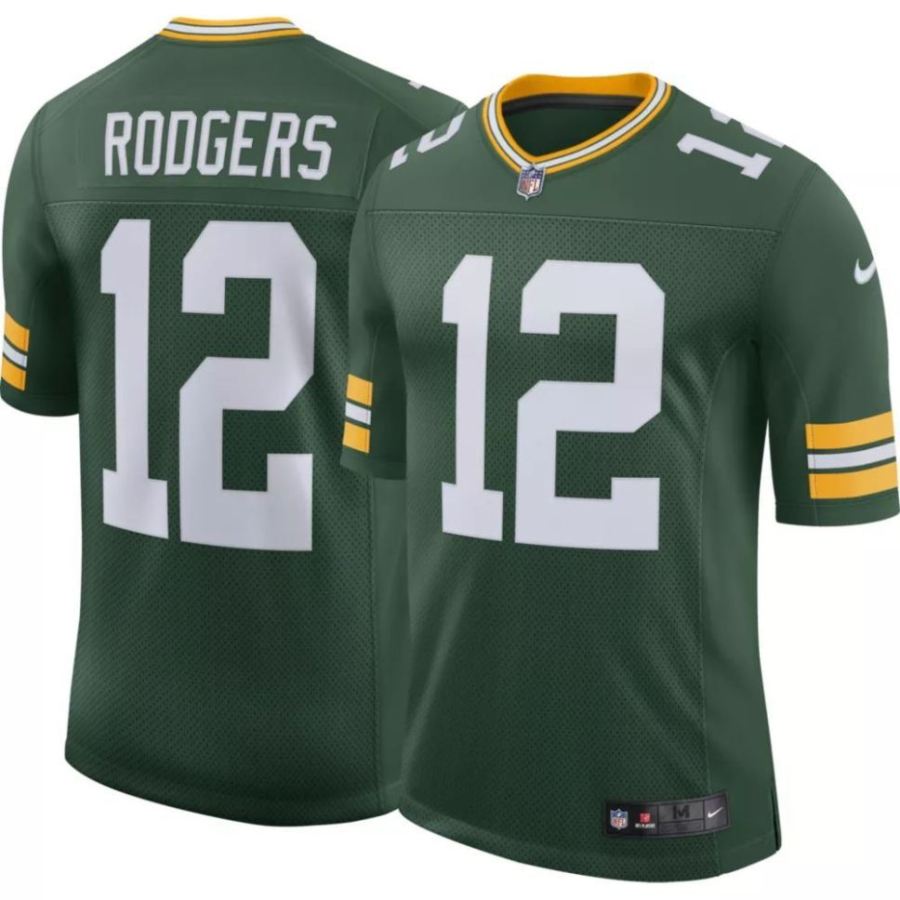 Nike Men's Green Bay Packers Aaron Rodgers #12 Green Limited Jer