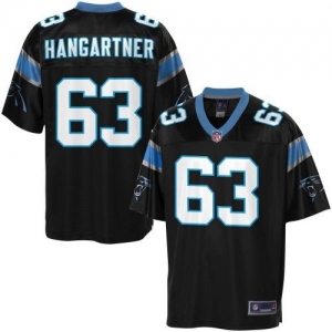 Pro Line Men's Carolina Panthers Geoff Hangartner Team Color Jer