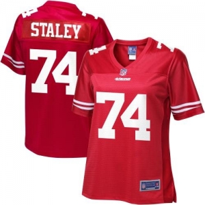 Pro Line Women's San Francisco 49ers Joe Staley Team Color Jerse