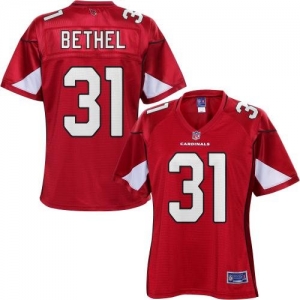 Pro Line Women's Arizona Cardinals Justin Bethel Team Color Jers