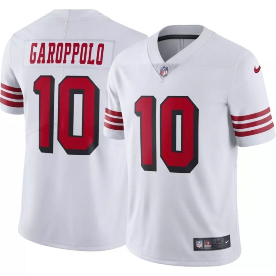 Nike Men's San Francisco 49ers Jimmy Garoppolo #10 White Limited