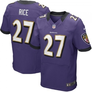 Nike Ray Rice Baltimore Ravens Elite Jersey - Purple