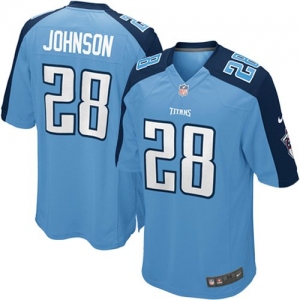 Nike Chris Johnson Tennessee Titans Game Jersey - Light Blue