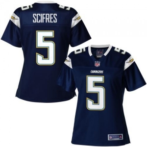 Pro Line Women's San Diego Chargers Mike Scifres Team Color Jers