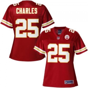 Pro Line Women's Kansas City Chiefs Jamaal Charles Team Color Je