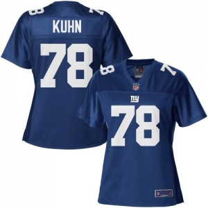 Pro Line Women's New York Giants Markus Kuhn Team Color Jersey