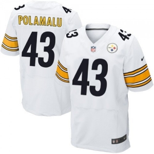 Nike Troy Polamalu Pittsburgh Steelers Elite Jersey - White