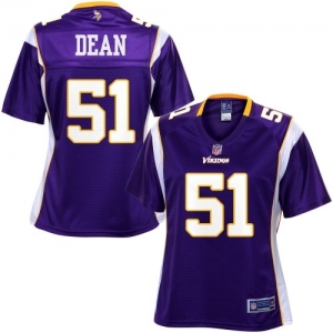 Pro Line Women's Minnesota Vikings Larry Dean Team Color Jersey