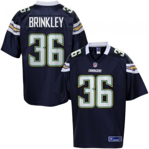 Pro Line Men's San Diego Chargers Curtis Brinkley Team Color Jer