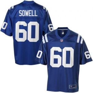 Pro Line Men's Indianapolis Colts Bradley Sowell Team Color Jers