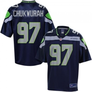 Pro Line Men's Seattle Seahawks Patrick Chukwurah Team Color Jer