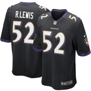 Nike Ray Lewis Baltimore Ravens Game Jersey - Black