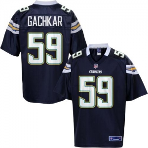 Pro Line Men's San Diego Chargers Andrew Gachkar Team Color Jers