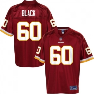 Pro Line Men's Washington Redskins Jordan Black Team Color Jerse