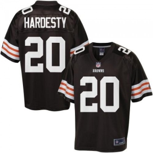 Pro Line Men's Cleveland Browns Montario Hardesty Team Color Jer