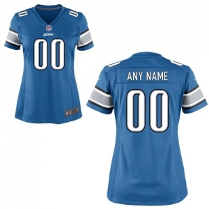 Nike Women's Detroit Lions Customized Team Color Game Jersey