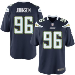 Nike Youth San Diego Chargers Travis Johnson Team Color Game Jer