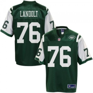 Pro Line Men's New York Jets Dennis Landolt Team Color Jersey