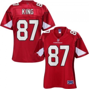 Pro Line Women's Arizona Cardinals Jeff King Team Color Jersey