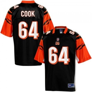 Pro Line Men's Cincinnati Bengals Kyle Cook Team Color Jersey