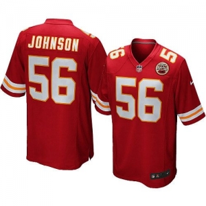 Nike Derrick Johnson Kansas City Chiefs Game Jersey - Red