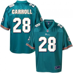 Pro Line Men's Miami Dolphins Nolan Carroll Team Color Jersey