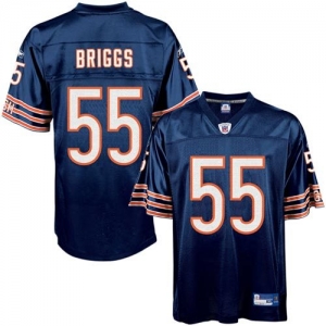 Reebok NFL Equipment Chicago Bears #55 Lance Briggs Navy Replica