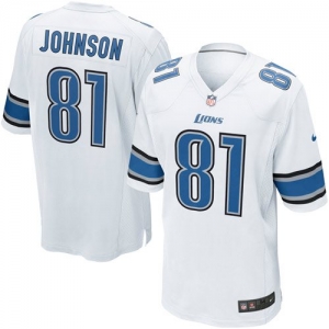 Nike Calvin Johnson Detroit Lions Youth Game Jersey - White