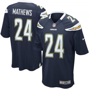 Nike Ryan Matthews San Diego Chargers Youth Game Jersey - Navy B