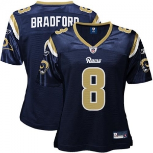 Reebok Sam Bradford St. Louis Rams Women's Replica Jersey - Navy