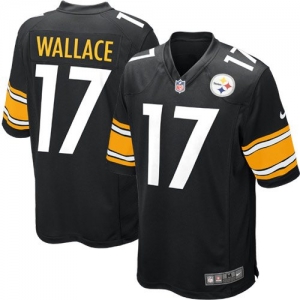 Nike Mike Wallace Pittsburgh Steelers Youth Game Jersey - Black