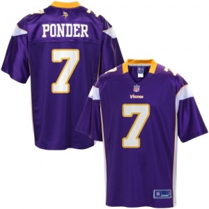 Pro Line Men's Minnesota Vikings Christian Ponder Team Color Jer