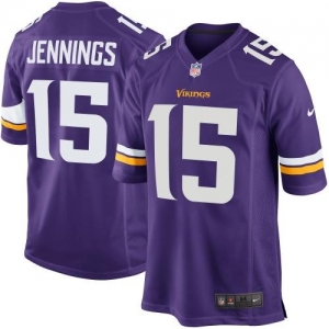 Nike Greg Jennings Minnesota Vikings New 2013 Game Jersey - Purp