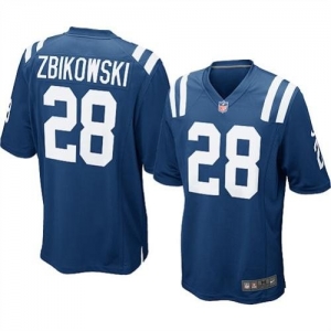 Nike Indianapolis Colts Tom Zbikowski Game Team Color Jersey