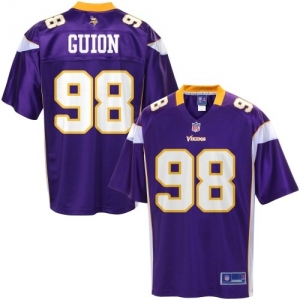 Pro Line Men's Minnesota Vikings Letroy Guion Team Color Jersey