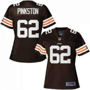 Pro Line Women's Cleveland Browns Jason Pinkston Team Color Jers