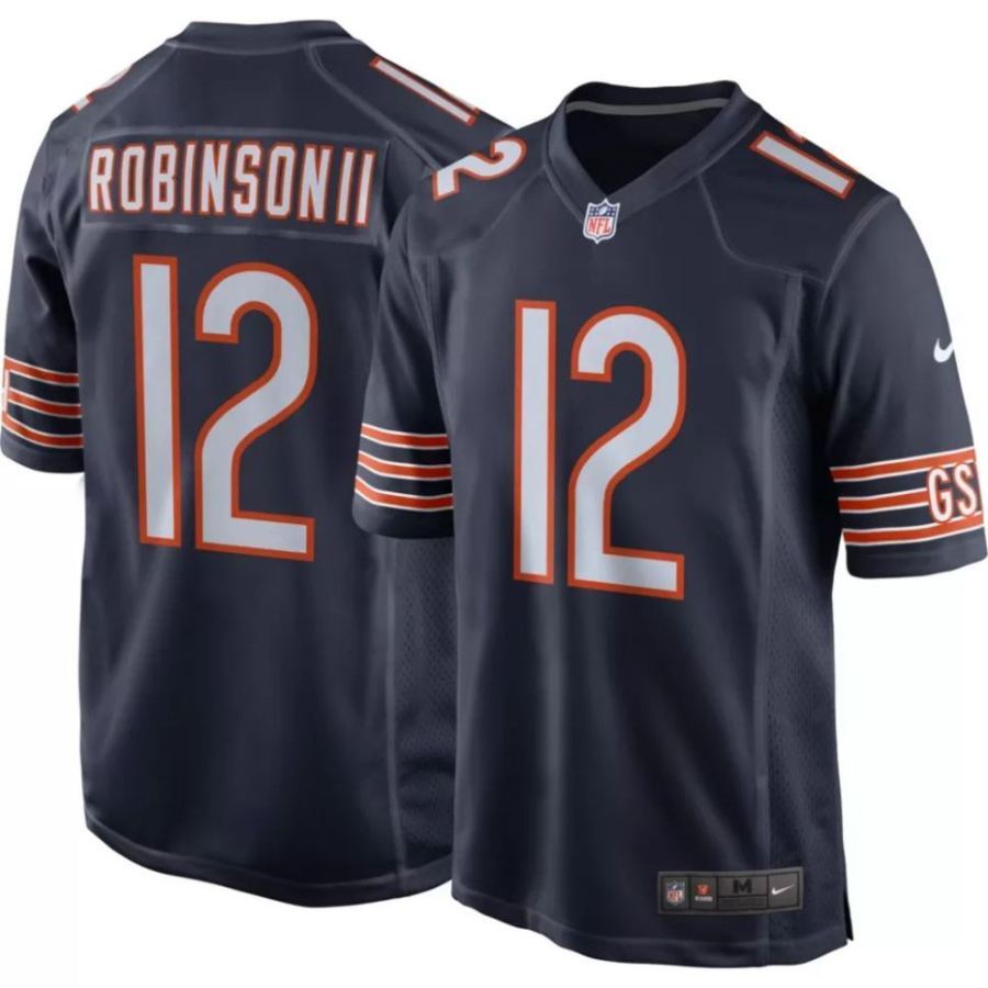 Nike Men's Chicago Bears Allen Robinson #12 Navy Game Jersey