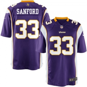 Nike Youth Minnesota Vikings Jamarca Sanford Team Color Game Jer