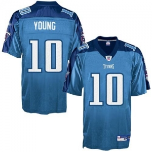 Reebok Tennessee Titans #10 Vince Young Youth Replica Football J