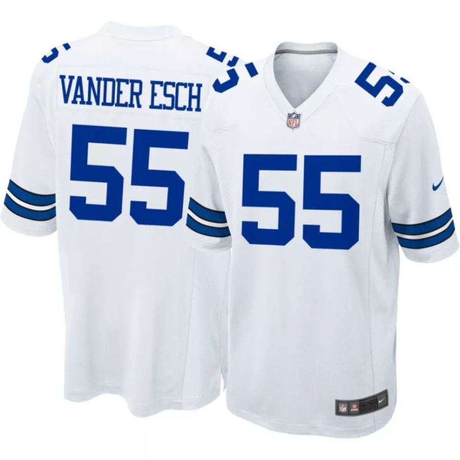 Nike Men's Dallas Cowboys Leighton Vander Esch #55 White Game Je