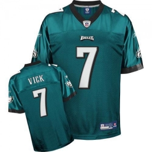 Reebok NFL Equipment Philadelphia Eagles #7 Michael Vick Green R