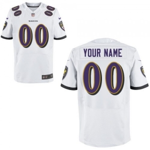 Nike Baltimore Ravens Customized Elite Jersey - White