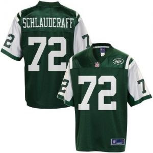 Pro Line Men's New York Jets Caleb Schlauderaff Team Color Jerse