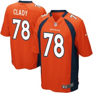 Nike Ryan Clady Denver Broncos Youth Game Jersey - Orange