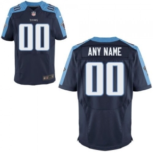 Nike Tennessee Titans Customized Elite Alternate Jersey - Navy B