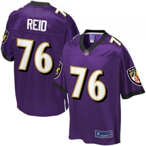 Pro Line Men's Baltimore Ravens Jah Reid Team Color Jersey