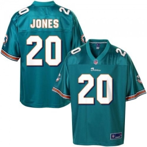 Pro Line Men's Miami Dolphins Reshad Jones Team Color Jersey