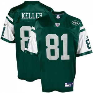 Reebok Dustin Keller New York Jets Replica Jersey - Green